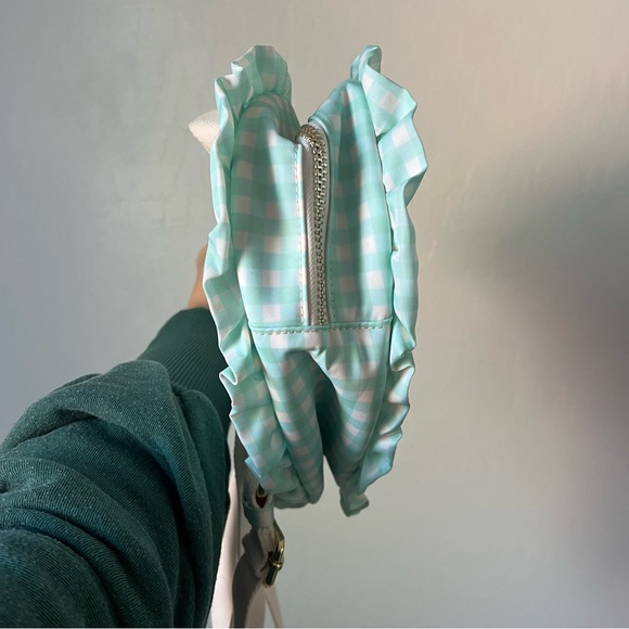 Stoney Clover Lane Heart Ruffle Mint Gingham Backpack Minnie Mouse - Picture 4 of 6